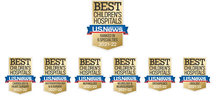 US News Best Hospitals ranking badges