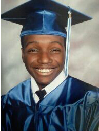 jalen hill in cap and gown